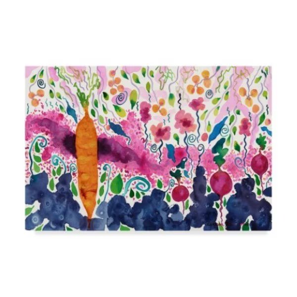 Carissa Luminess 'Ode To A Carrot' Canvas Art, 12x19, Trademark Fine Art, Mfr#: ALI25642-C1219GG